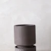 Terrakotta-Krukker|Hoff Krukke Serien^PLANT Hoff krukke, raw grey + raw grey underskål