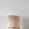 Terrakotta-Krukker|Hoff Krukke Serien^PLANT Hoff krukke, raw rosa + Pale Yellow underskål
