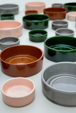 Terrakotta-Krukker|Stor^PLANT Hoff krukke, raw rosa + raw rosa underskål, gulvkrukke