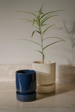 Terrakotta-Krukker|Hoff Krukke Serien^PLANT Hoff krukke, Sapphire Blue
