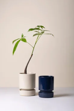 Underskåle|Hoff Krukke Serien^PLANT Hoff underskål, glaseret Sapphire Blue