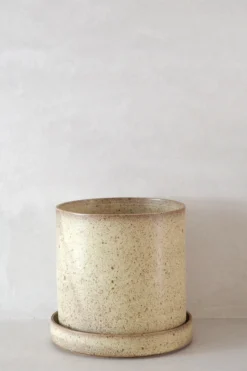 Håndlavede Krukker|Glaserede Krukker^PLANT V.O krukke - sand, large